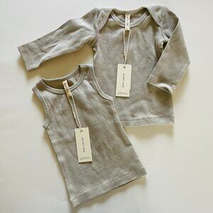 Quincy Mae Neutral Tank & Long Sleeve Top NWT